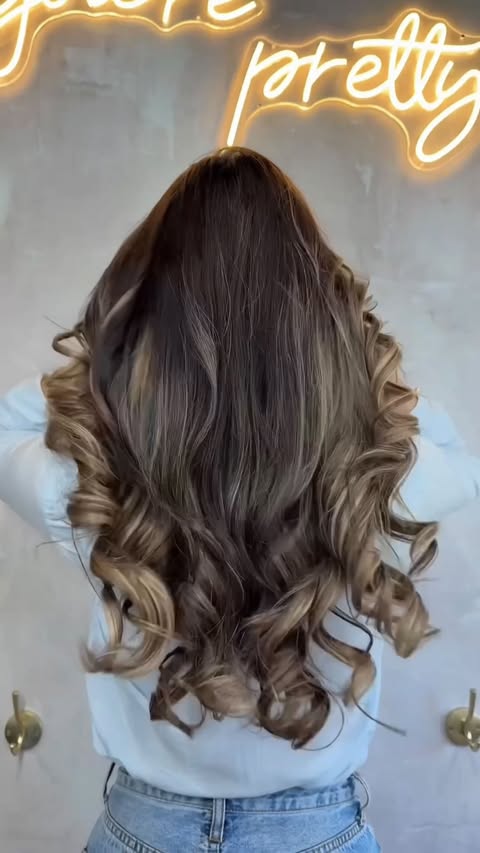 Instagram post by @fancyscissors for Donna Bella Hair. Caption reads: [...] will thank you. 😮‍💨✨ #omgartistry....