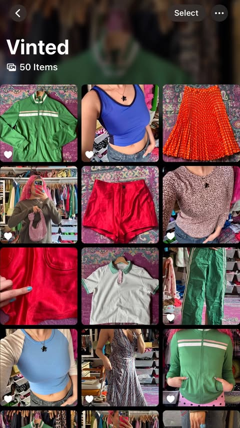 Instagram post by @thatcurlytop for Vinted. Caption reads: follow me on vinted “thatcurlytop” ˚˖𓍢ִ໋❀ #ad....