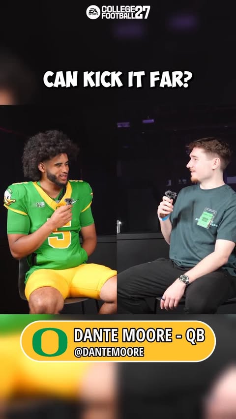 Instagram post by @jamesbordeaux_ for EA SPORTS College Football. Caption reads: hidden CFB 27 cover athlete talents 👀 full reveal....