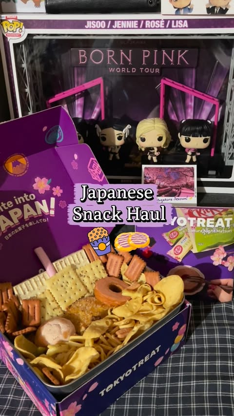 Instagram post by @rowleyjay_ for TokyoTreat. Caption reads: [...] flavors! Grab your April box with....