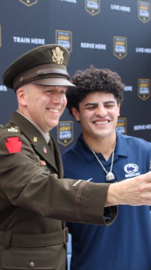 Instagram post by @beau.bartlett for National Guard. Caption reads: [...] hard work pays off. In the PA Army National....