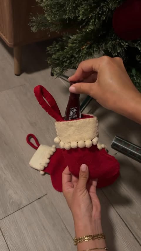 Instagram post by @mariejay for Sally Hansen. Caption reads: I’m supposed to be buying gifts for everyone else....