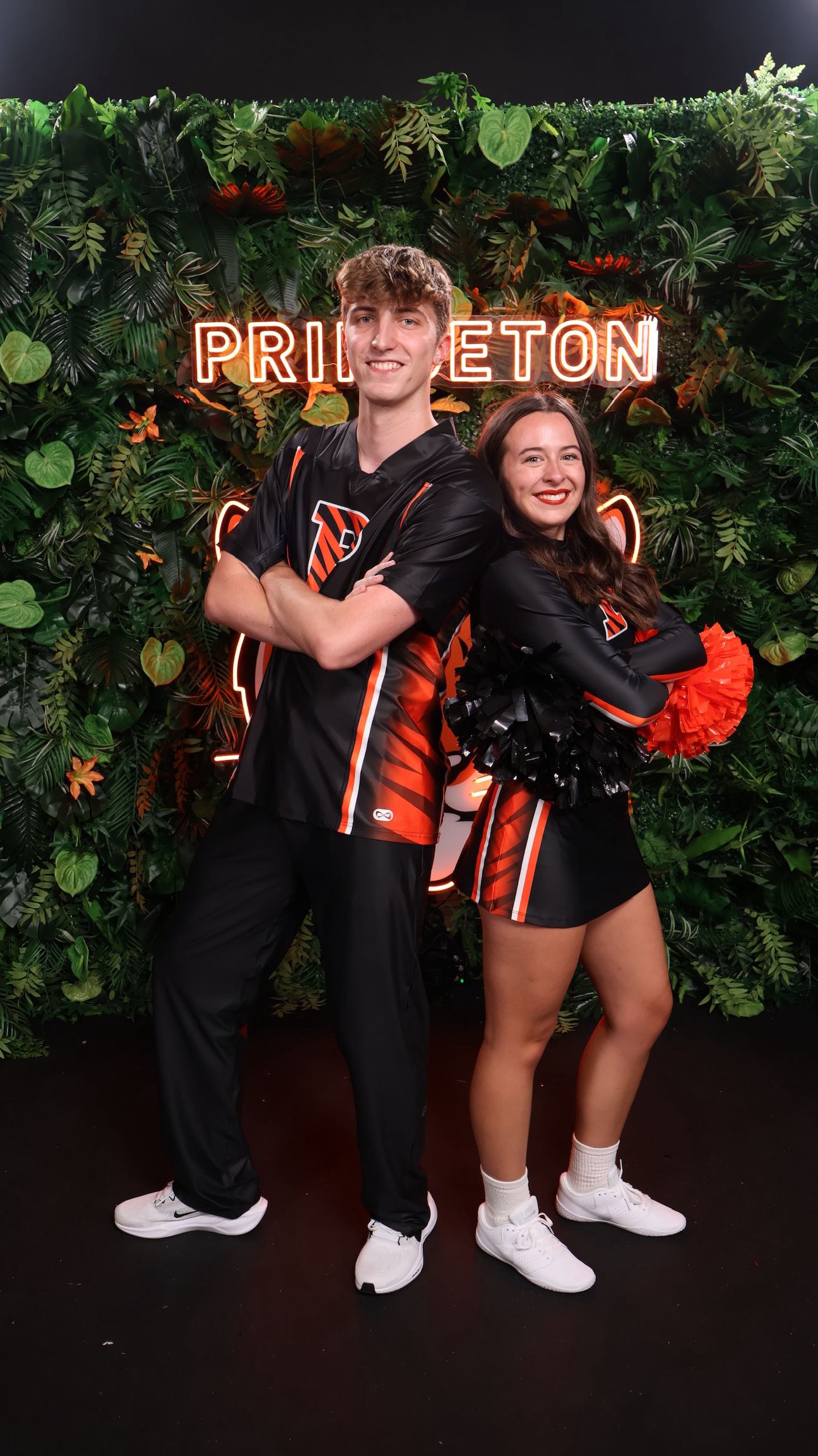 Instagram post by @princetoncheer for Nfinity. Caption reads: [...] our new uniforms in collaboration with....