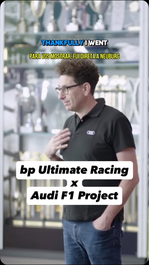 Instagram post by @ritafromthepitlane for Audi. Caption reads: [...] between bp Ultimate Racing and the Audi F1....
