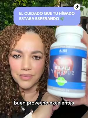 TikTok post by @mireya_remediosok for Bella All Natural. Caption reads: [...] cápsulas para el bienestar hepático@Bella....