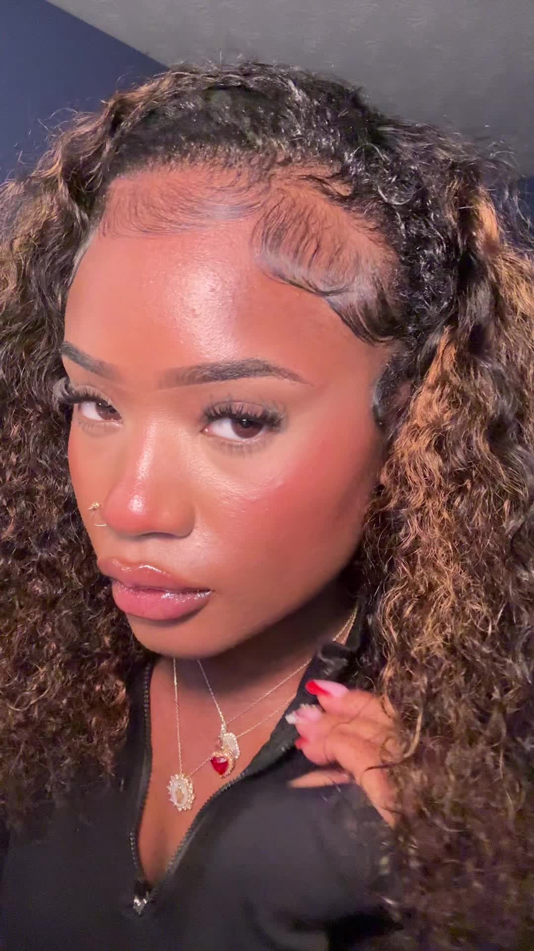 TikTok post by @sexymotherflucker for Wavymy Hair. Caption reads: Lovingggg this hair @Wavymy hair @Wavymyhair....
