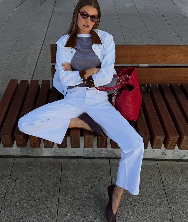 Instagram post by @styledsara for Madewell. Caption reads: Good Jeans @madewell #MadewellPartner.