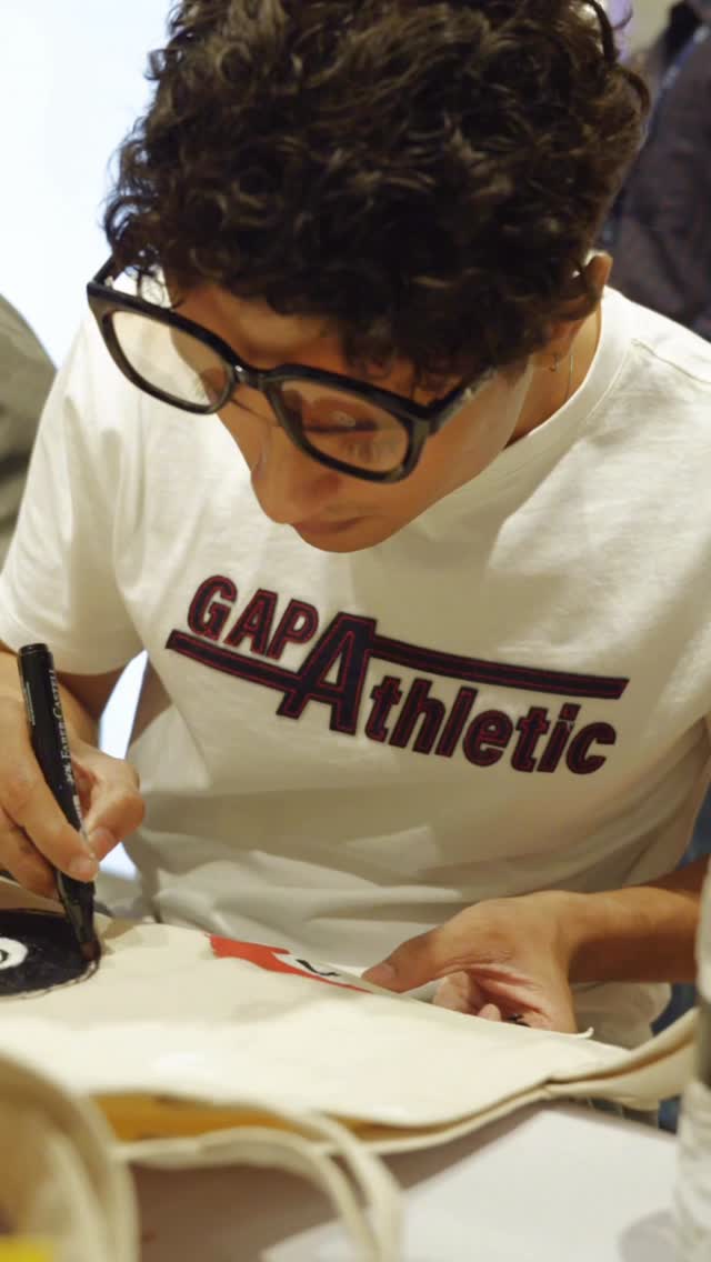 Instagram post by @faslluu___ for Gap Inc.. Caption reads: Getting ready to celebrate 30 years of an icon.....