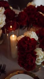 Instagram post by @paceswest for UrbanStems. Caption reads: [...] stunning holiday centerpieces from....