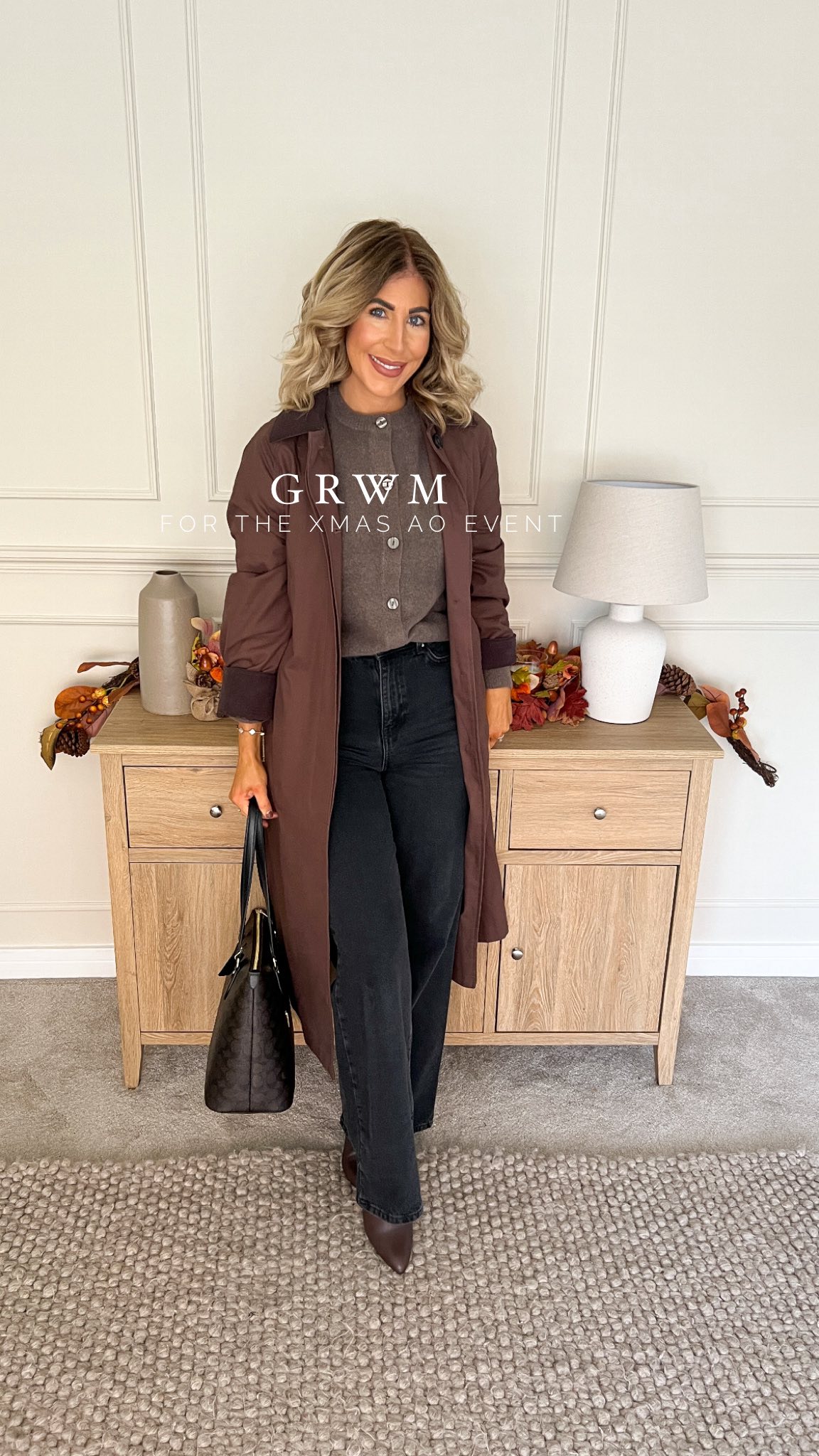 Instagram post by @kirstyannemarr for Secret Sales. Caption reads: GRWM - For the ‘Christmas Wrapped’ @ao event 

I....