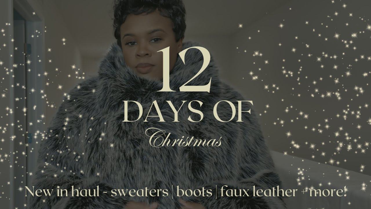 YouTube post by @tiquana for Brandon Blackwood. Caption reads: 12 Days of Christmas | 12/12 | New in Haul |....