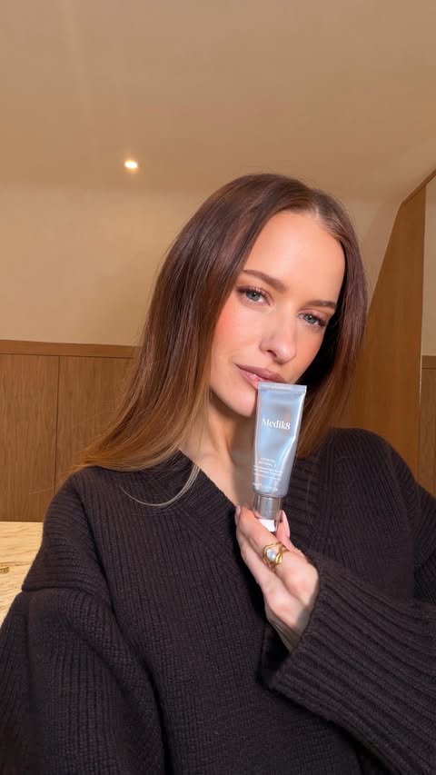 Instagram post by @victoria for Medik8. Caption reads: One of the best pieces of advice I can give you is....