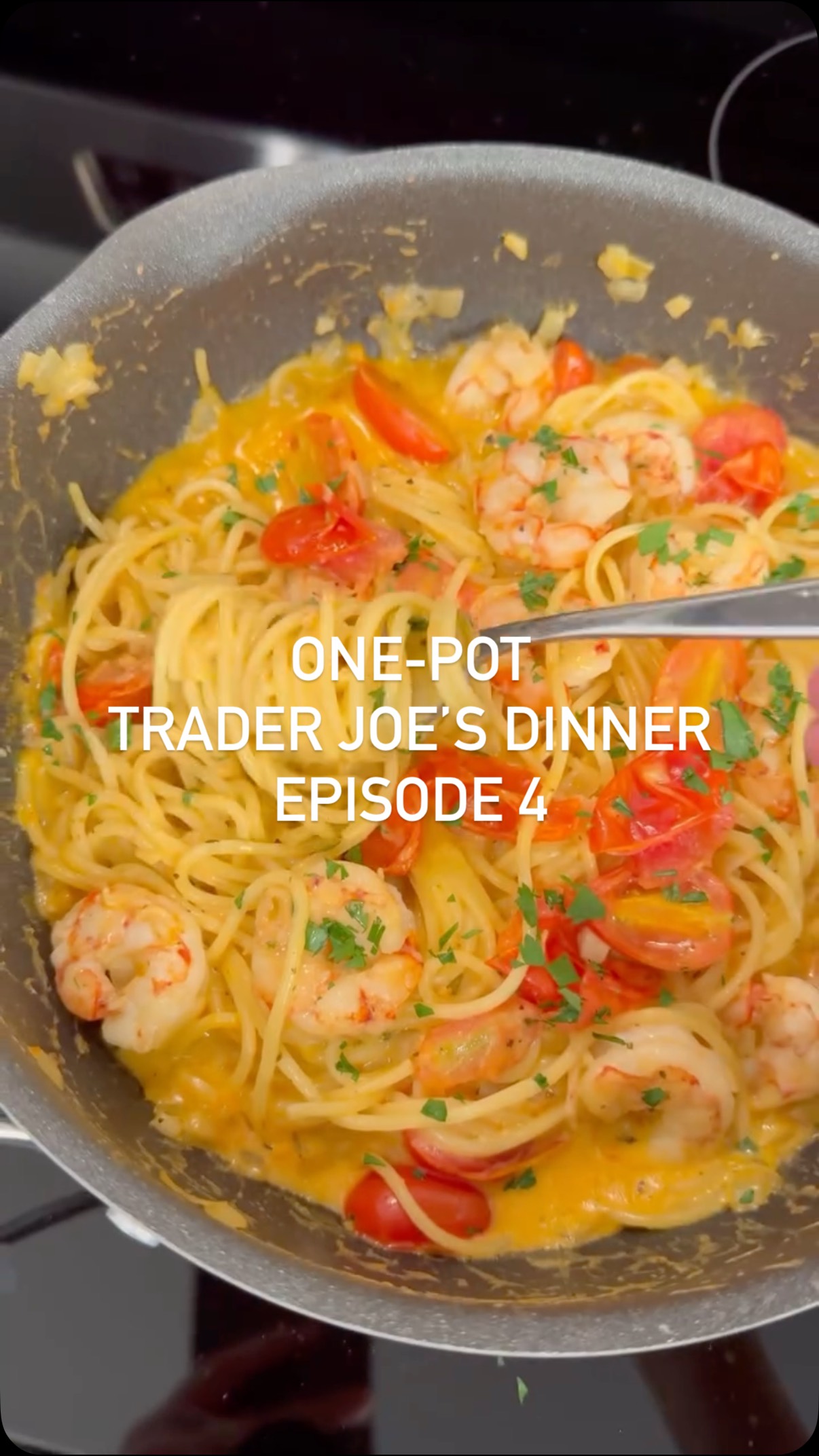 Instagram post by @traderjoeskitchen for Circulon. Caption reads: [...] another one-pot Trader Joe’s meal!....
