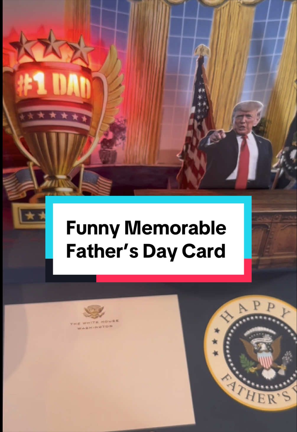 TikTok post by an influencer for Trump Talking. Caption reads: [...] #creatorsearchinsights @trumptalking6.