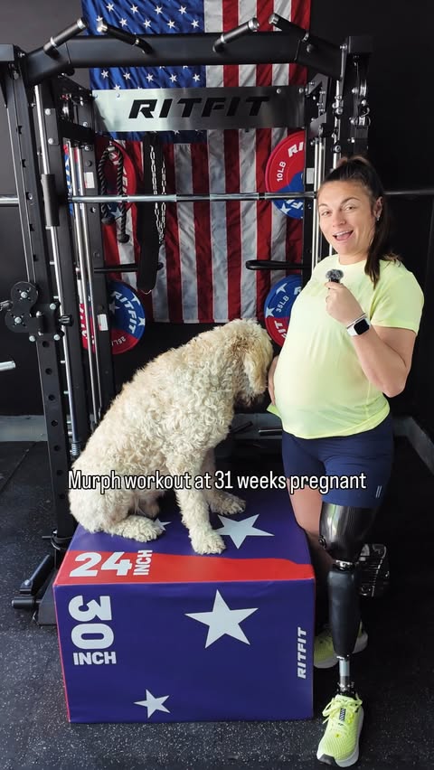 Instagram post by @noellelambert for RitFit. Caption reads: [...] Day murph workout with the fam! Thanks....