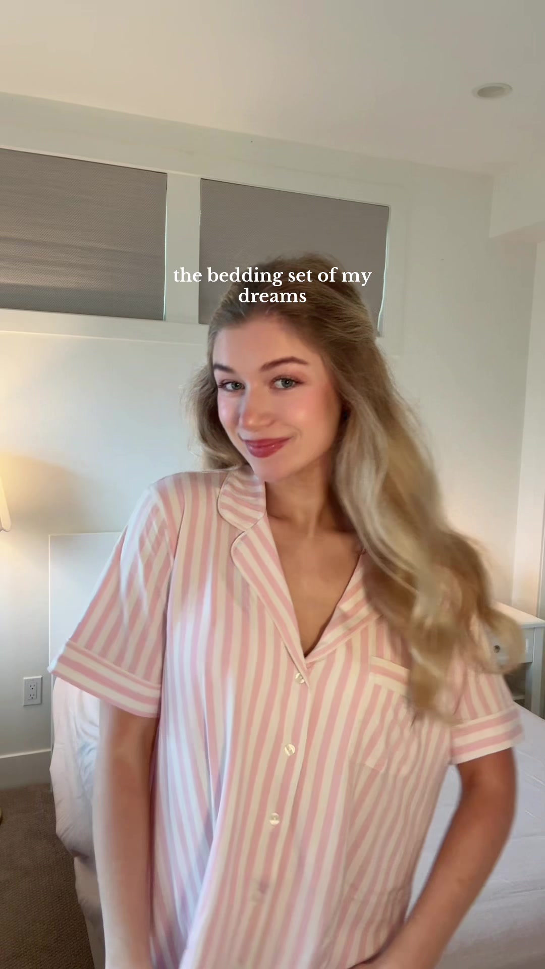 TikTok post by @charlotteelise for Pottery Barn. Caption reads: [...] like a marshmallow I’m obsessed 🤍🤍....