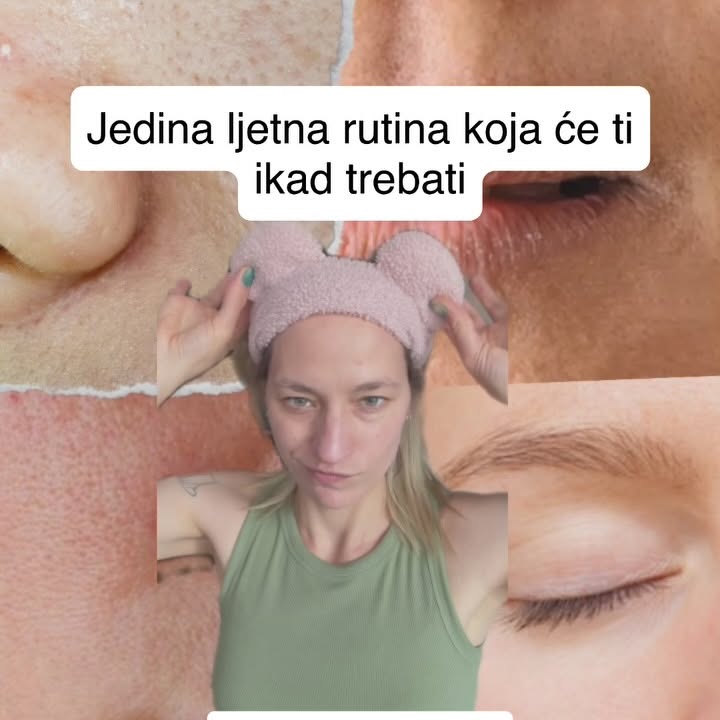 Instagram post by @skincare_akademija for Pharmaceris. Caption reads: Dva pravila ljetne rutine koja vrijede za svaki....