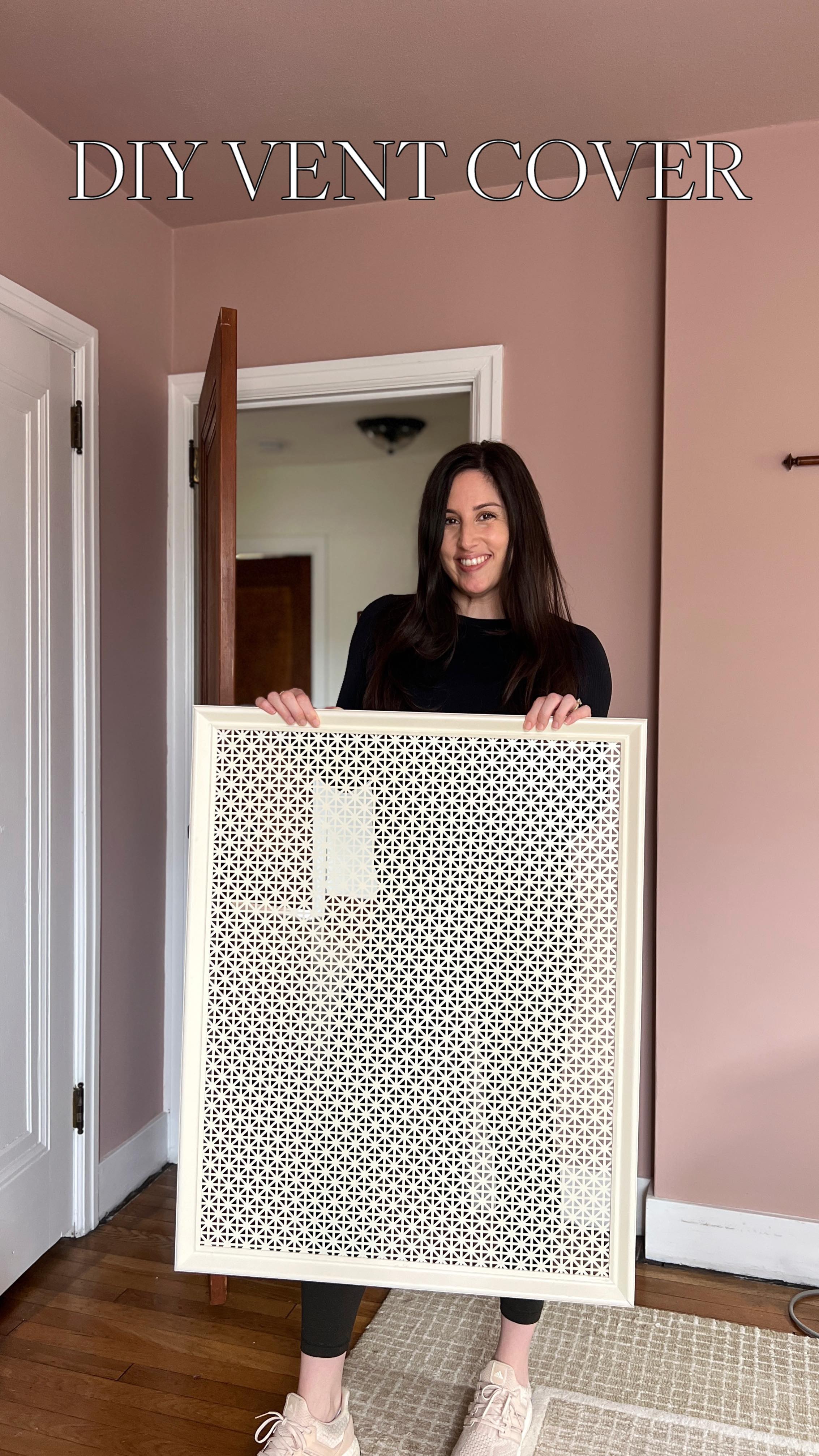 Instagram post by @ouraesthetic_abode for Krylon. Caption reads: AD: Who knew a vent cover could be this pretty?!....