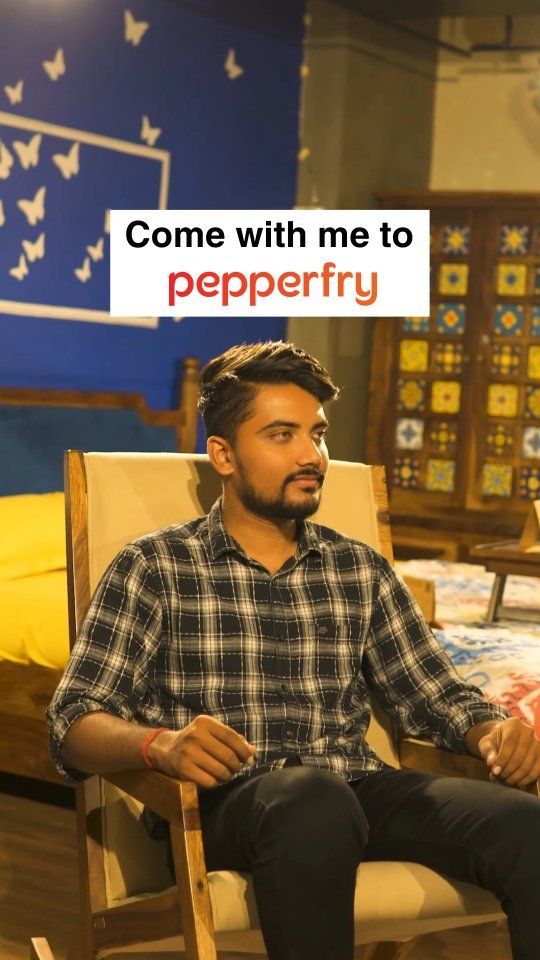 Instagram post by @kalpu_official for Pepperfry.com. Caption reads: Explore the serenity of Vadodara's natural wonders....