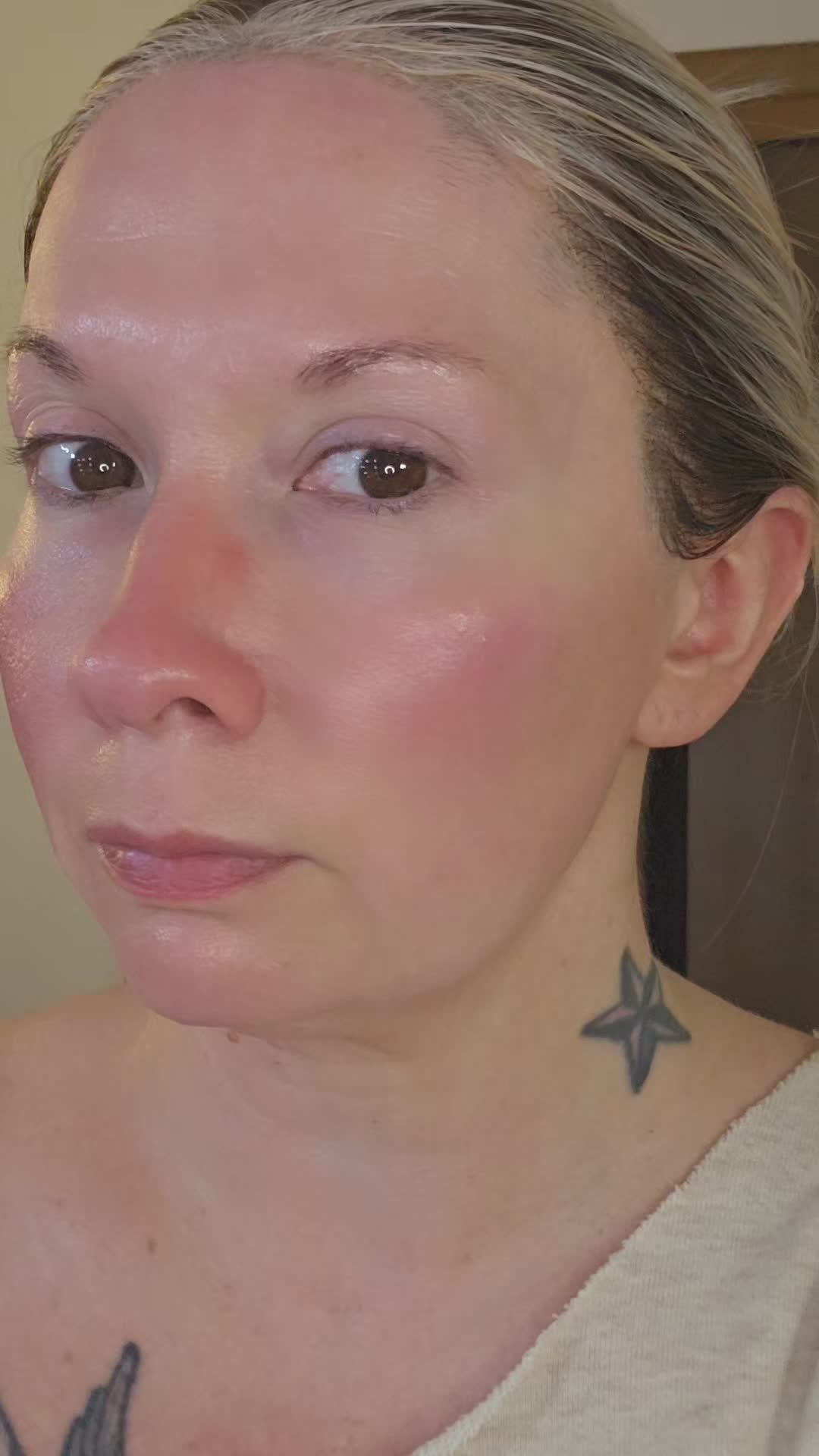 TikTok post by @beautiful_disaster0818 for Hanskin Skincare. Caption reads: I have been enjoying these products. My skin has....
