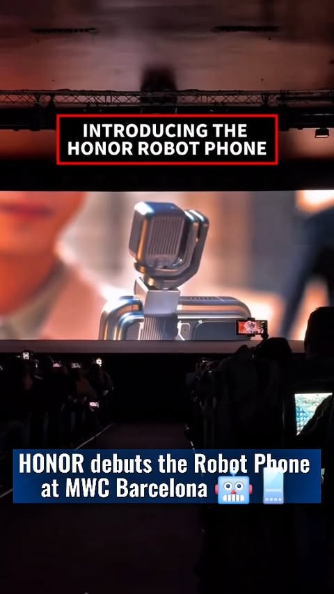 Instagram post by @blog_by_madi for Honor. Caption reads: HONOR just debuted it's brand new Robot Phone....