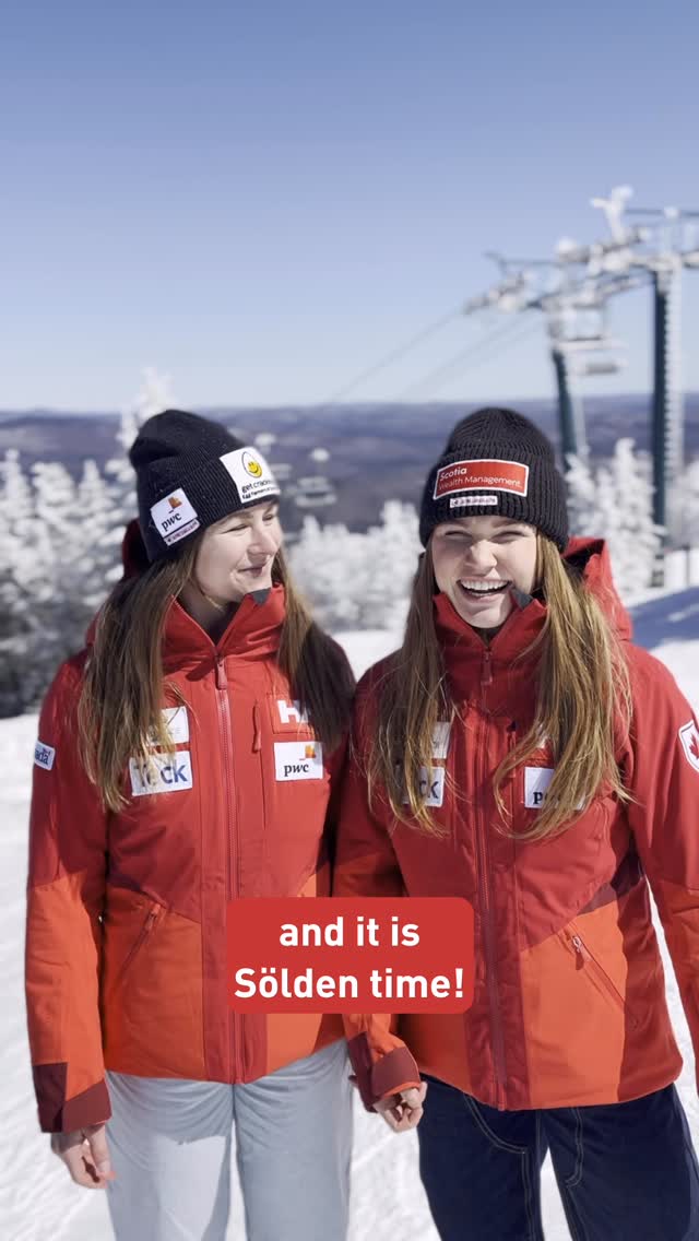 Instagram post by @alpinecanadawomen for Helly Hansen. Caption reads: The Canadians have arrived! Bib draw tonight and....