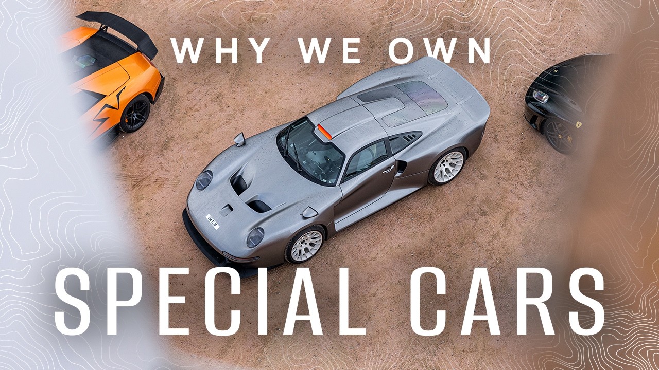 YouTube post by @supercar.driver for OOONO. Caption reads: Tuthill GT ONE, Murcielago SV - The Stories Behind....