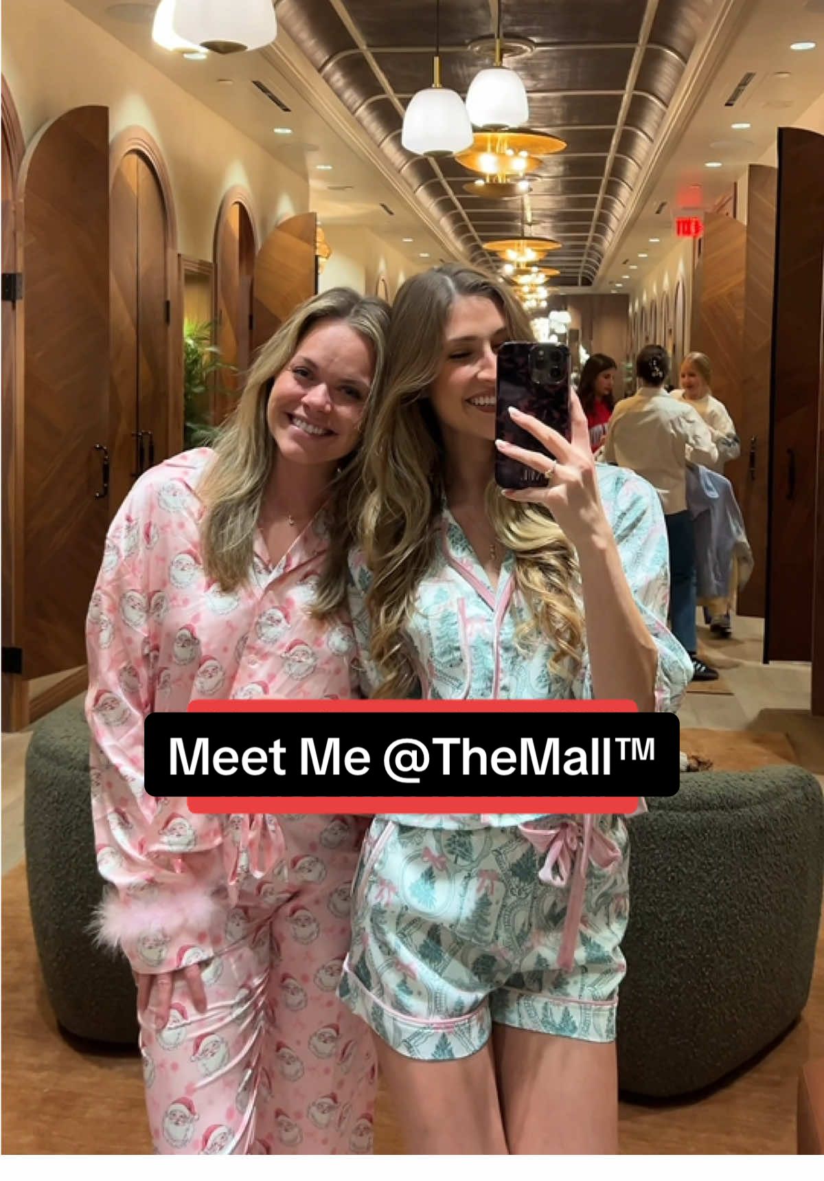 TikTok post by @mckennalush for The Mall Luxury Outlets. Caption reads: Holiday season is officially here🤭 and....