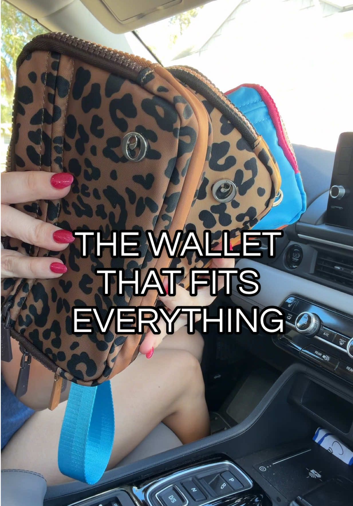 TikTok post by @cady_lundgren for HKCLUF US. Caption reads: Busy mom approved 🙌🏻 @HKCLUF US #wristlet....