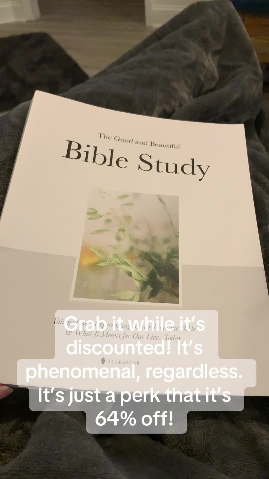 TikTok post by @theothersarah_99 for Alabaster Co. Caption reads: I have loved every bit that I have read so far!....