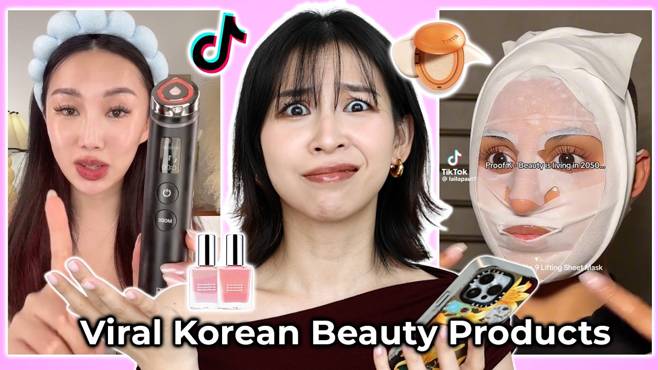 YouTube post by @tina_yong for Coreelle. Caption reads: VIRAL Beauty Products: Worth the Hype or Total....