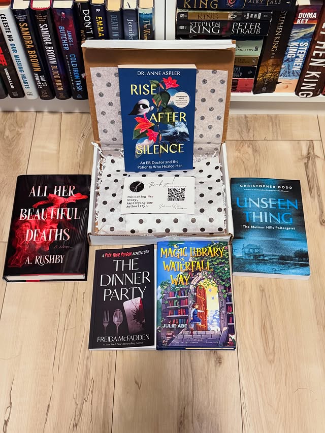 Instagram post by @michellegodardricher for Berkley Publishing Group. Caption reads: 📬Book Mail! Thank you to the tagged publishers....