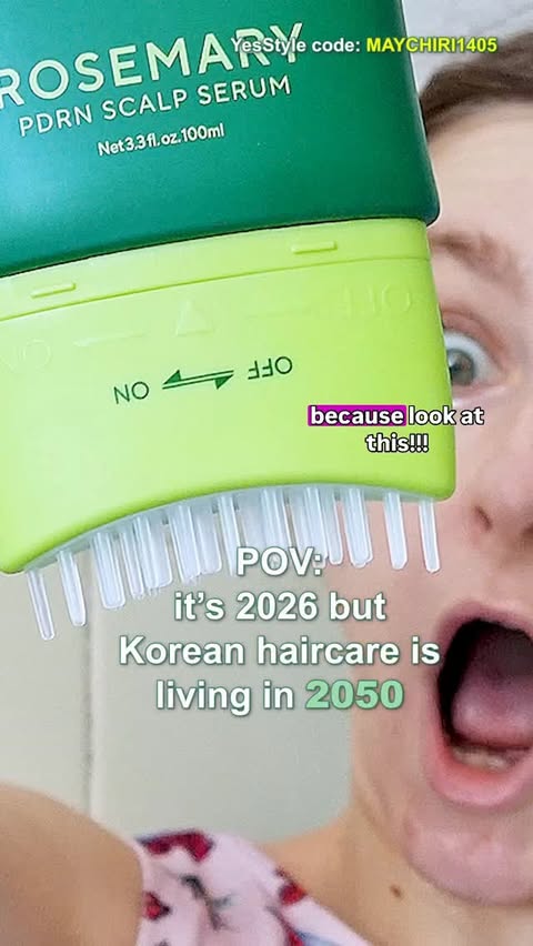 Instagram post by @maychiristhoughts for AROMATICA. Caption reads: [...] now spicules for HAIRCARE??? 🤩🤩 The....