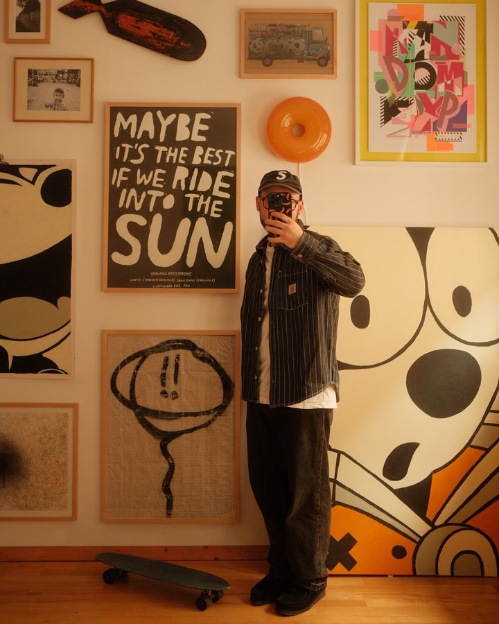 Instagram post by @shotsbycolin for Supreme. Caption reads: lately 🤳🌪️ 

#ootd #streetwear #streetstyle....