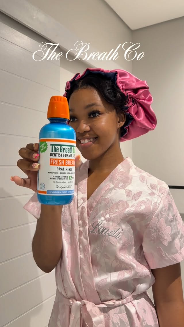 Instagram post by @londeka_zondii for Brand Advisor. Caption reads: [...] #freshbreath @thebreathcouk....