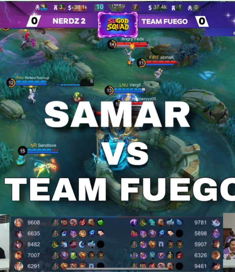 TikTok post by @fuegogamingtv for Mountain Dew. Caption reads: Samar VS Team Fuego (Sugod Squad EP. 11)          ....