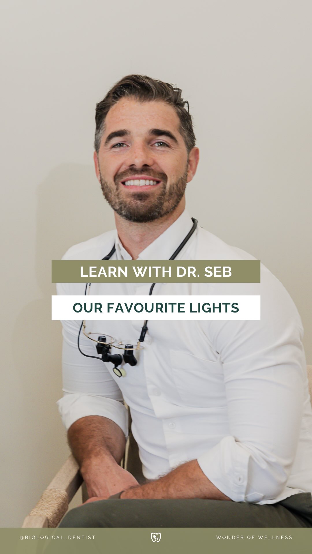 Instagram post by @biological_dentist for BON CHARGE. Caption reads: This light can seriously improve your circadian....