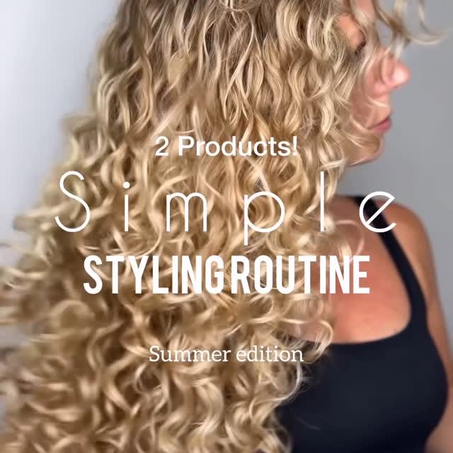 Instagram post by @curly_candace for CURLSMITH. Caption reads: A 2 product styling routine for summer? YES,....