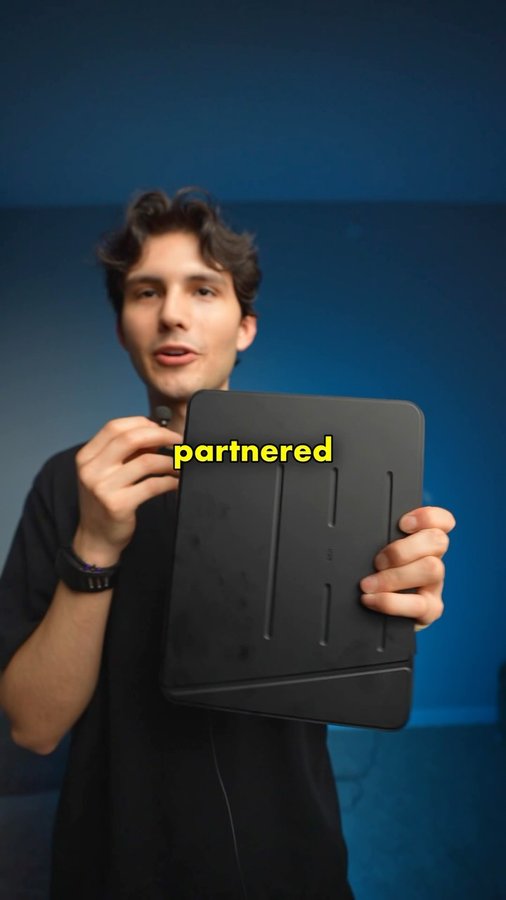 Instagram post by an influencer for ESR. Caption reads: [...] loss...but this iPad case from ESR will fix....