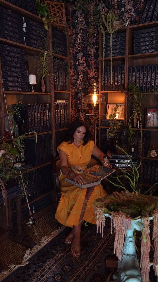 Instagram post by @natalialevsina for Hungry Minds. Caption reads: Just visited the @hungryminds.the.book pop-up in....