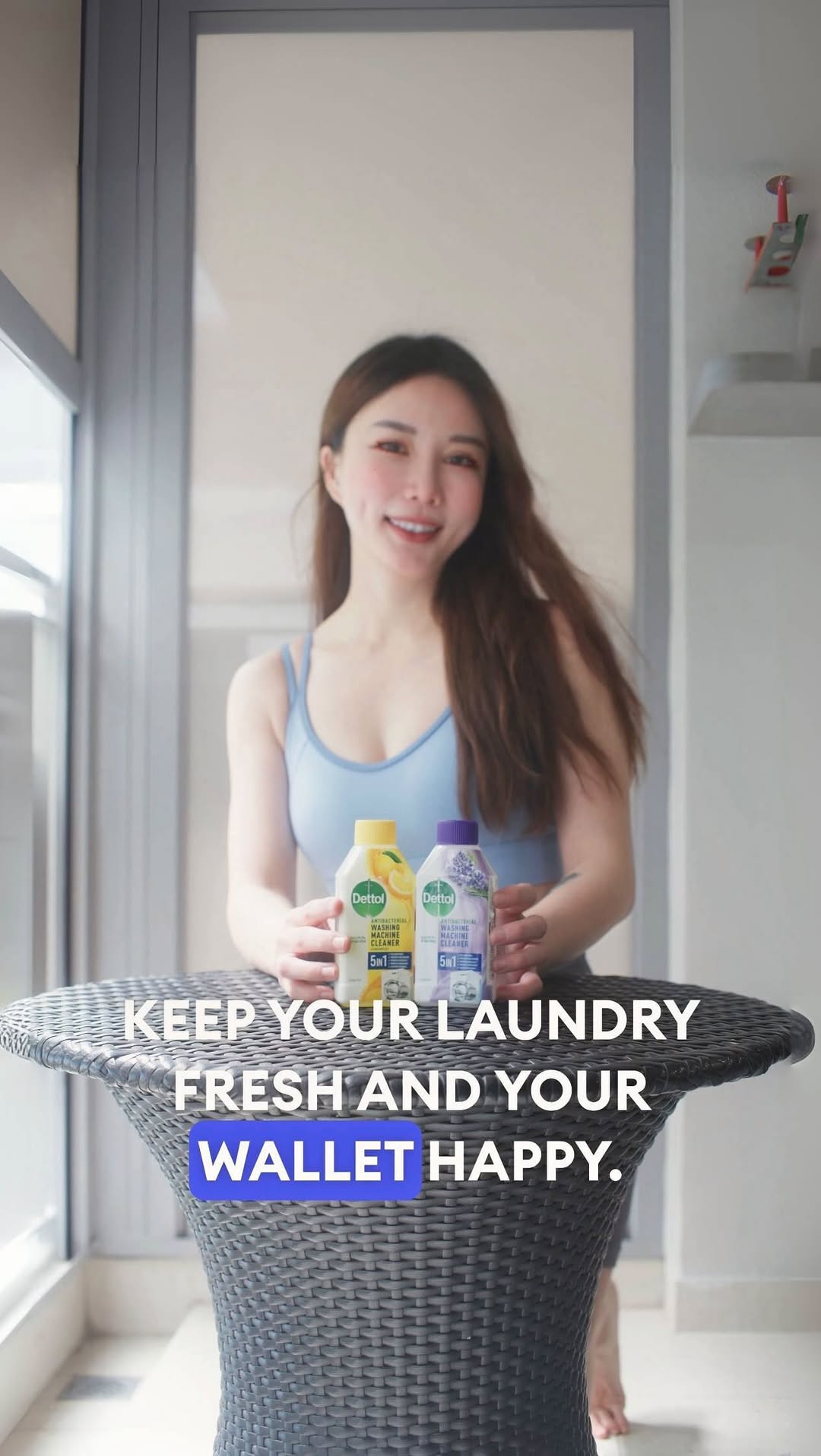 Instagram post by @graceyuki for Dettol India. Caption reads: Ever wondered why your laundry doesn’t smell as....