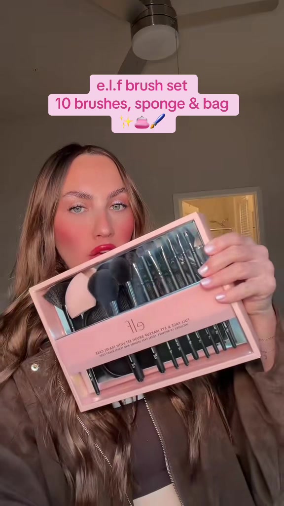 TikTok post by @daniellamagee for e.l.f. Cosmetics. Caption reads: This is so cute!!!✨🌟 @e.l.f. Cosmetics....