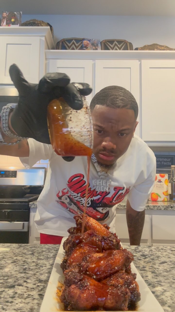 Instagram post by @officialchefbenjamin for Hennessy. Caption reads: WHAT THE HELLY HENNESSY....