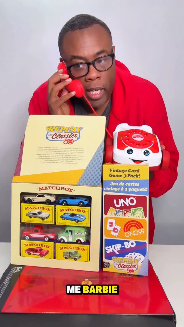 Instagram post by @blacknerd for Unobravo. Caption reads: #ad Replay the classics with @mattel toys.....