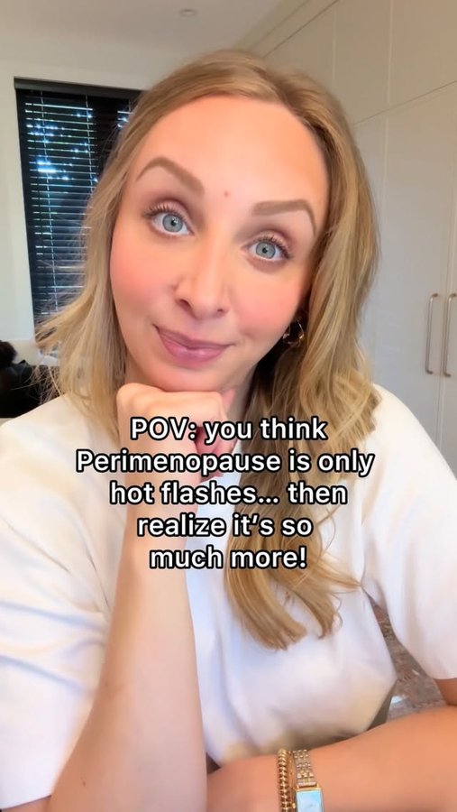 Instagram post by @thereneereina for Shoppers Drug Mart. Caption reads: #ad I didn’t expect perimenopause to feel like....
