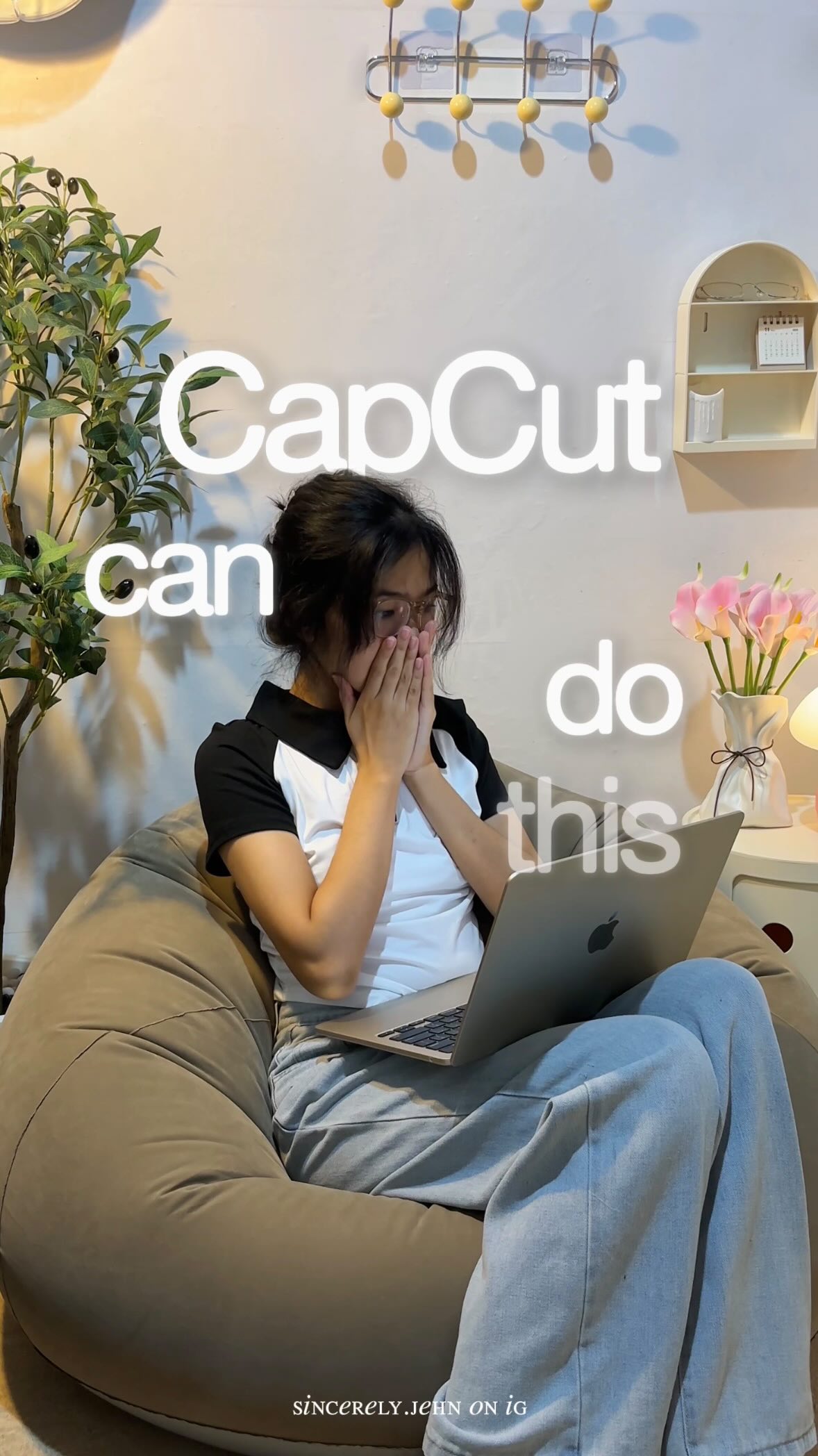 Instagram post by @sincerely.jehn for CapCut. Caption reads: CapCut can do this now?!🤯

@capcutapp is not just....