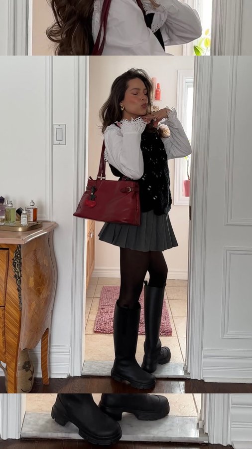 Instagram post by @vanessa.anna for Sheertex. Caption reads: ad My favourite tights are on SALE🖤 @sheertex is....