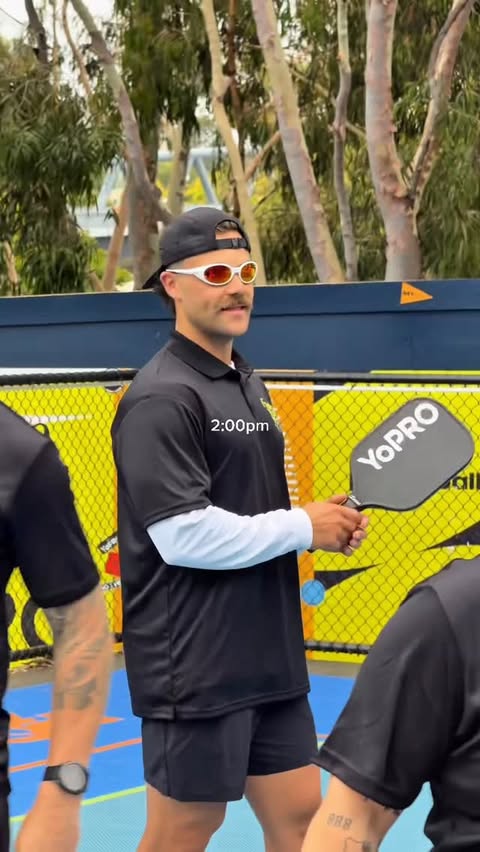 Instagram post by @baileyobrien_ for YoPRO. Caption reads: Full day in the life at the Aus Open with @yoproau....