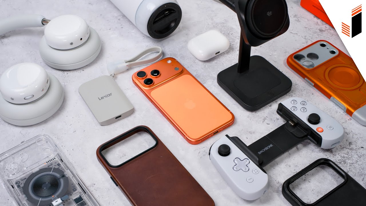 YouTube post by @itsjackington for Andar. Caption reads: The BEST Accessories for iPhone 17!.