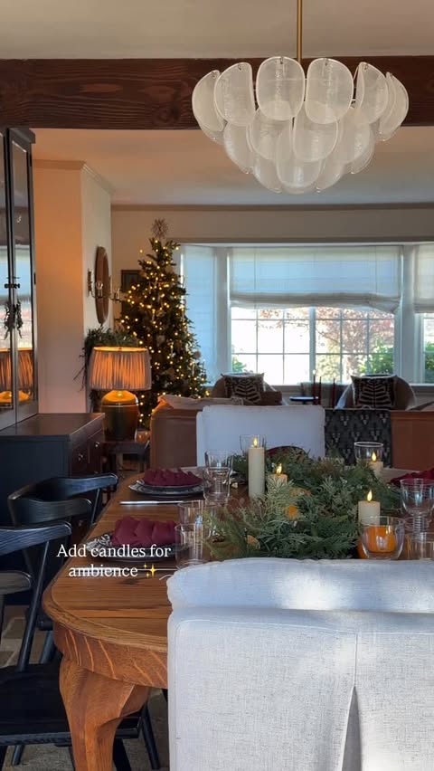 Instagram post by @rebeccaandgenevieve for West Elm. Caption reads: This and good company. Because setting a beautiful....